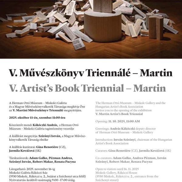 V. Martini Művészkönyvtriennálé, Miskolci Galéria